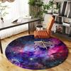 1pc space nebula Round Chair mat Area Rug - Non-Slip, Floor Mat for Office, Bedroom, and Indoor Decor c1118243