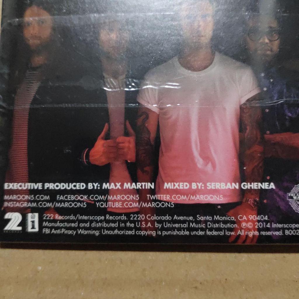 [USED] MAROON 5 V / Maroon 5** Imported Paper Jacket CD