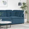 Modular Sofa Corner Module with Cushions Blue 100 cm