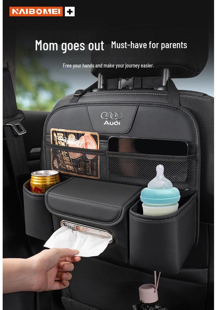 Car Seat Back Storage Bag for Citroen C3, C4 Aircross, C5 Aircross, C6