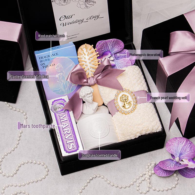 Luxury Black Velvet Women s Day Gift Set