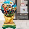 2026 USA Mexico Canada World Cup Soccer Ball Foil Balloon with Stand Decoration Game Cheer Prop