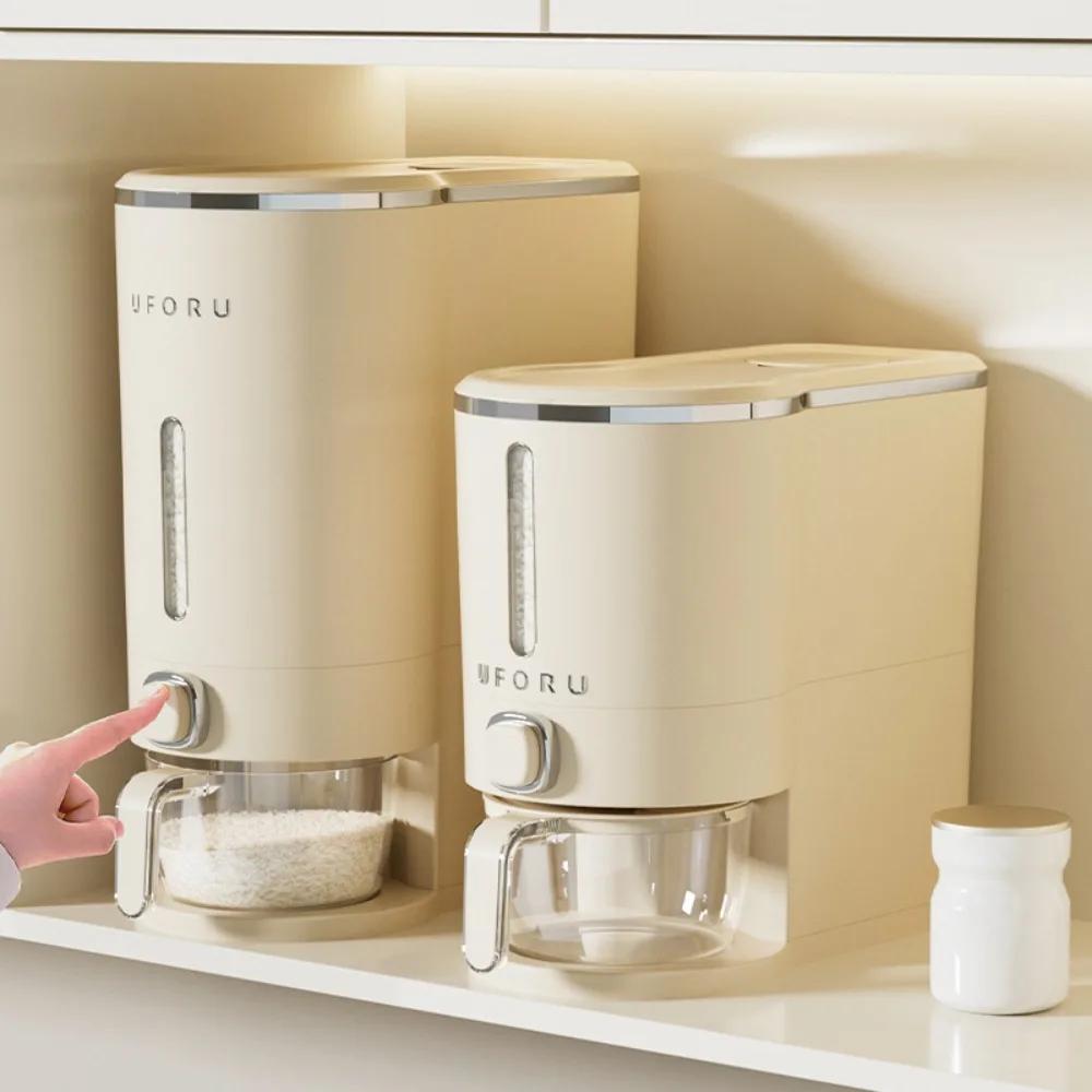 Plastic Moisture-proof Sealed Jar Kitchen Insect Proof Rice Jar Narrow Rice Bucket Box Large Capacity Food Storage Containers