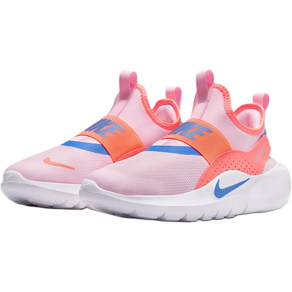 Nike Flex Runner Comfortable Versatile Fashion Trend Shock Absorption Low Top Kids Running Shoes Kids Running Shoes Pink Orange White IF2893-601