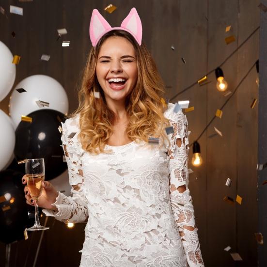 1/2 Pcs/Set Dog Costume Props Animal Ears Decor Hair Hoop Tail Set Birthday Party Cosplay Dress Up Accessories