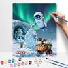 Disney Robot Love Scene Oil Paint Digital Painting Art Kit FillIn Painting Home Decor