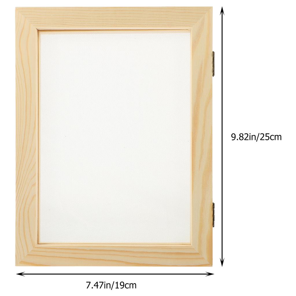 Craft Wooden Frame DIY Paper Making Kit Safe for Reusable Mesh Eco Friendly Educational Tool Paper Making Screen