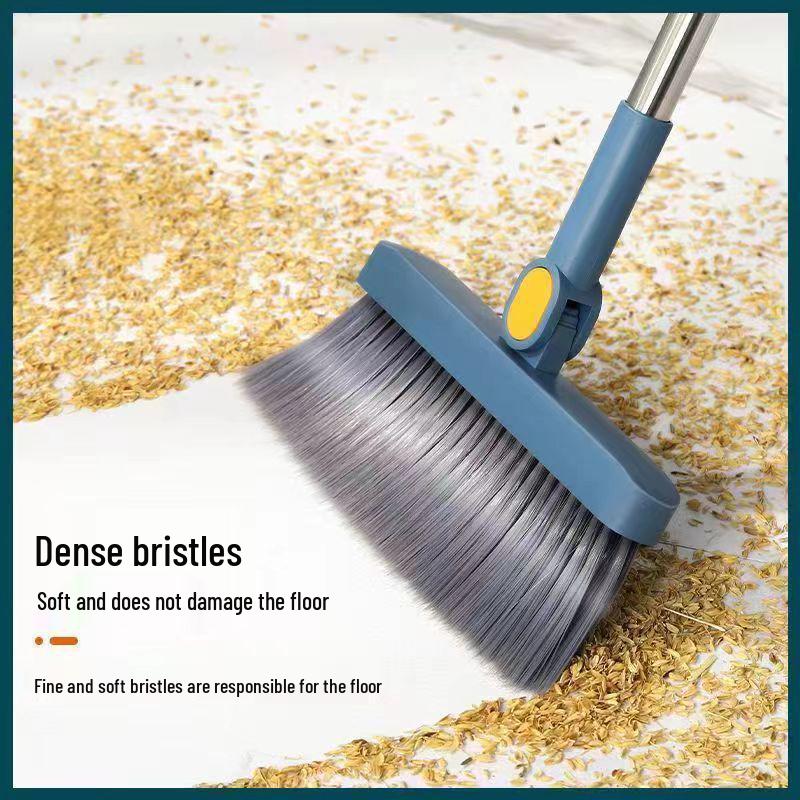 Magnetic Folding Broom & Enlarged Dustpan Set for Home