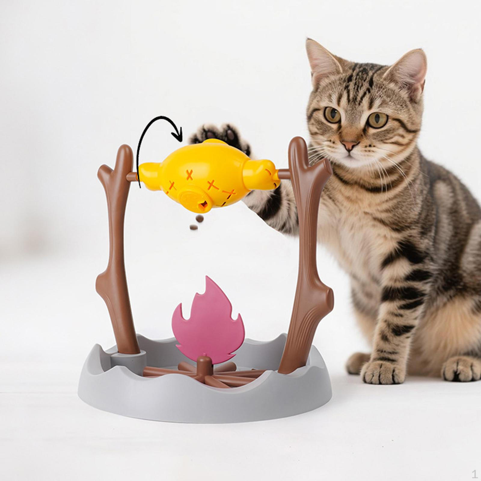 

Миска для медленного кормления кошек, Игрушка-гриль с вращением, Забавные развивающие игрушки, Игрушка-дозатор корма для дома