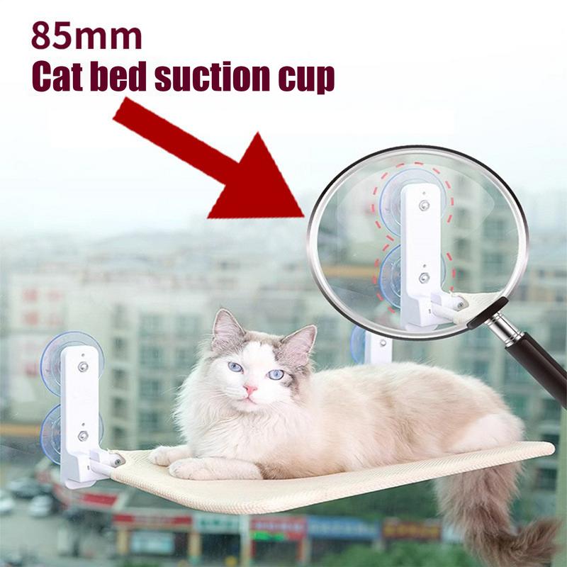 4 Pieces PVC Suction Cups Cat Window Perch Screw Cat Bed Suction Cups Maximum Weight 20 Kg Clear Sucker Pads With Screws