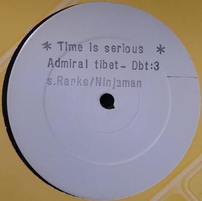 Disc de 12 inch ADMIRAL TIBET / SHABBA RANKS / NINJ - Time Is Serious DBT3 Digital-B 1991 UK Reggae, Ska & Dub Folosit