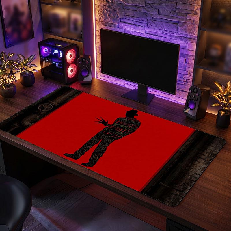 Big Mouse PadA Nightmare on Elm Street Freddy Krueger Extended Soft Desk Mat Gaming Office Computer Table Decor Mat