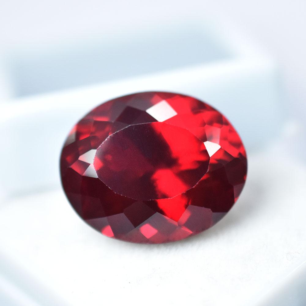 A++ Quality 17 Ct Natural Red Ruby Oval Cut Loose Gemstone For Her/Him