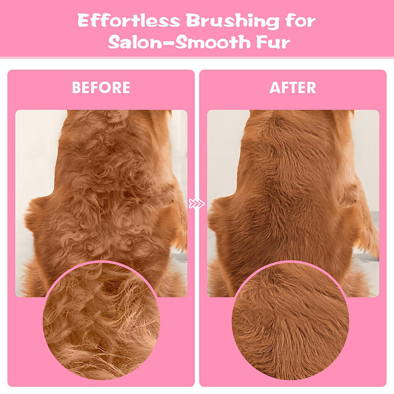 Pack of 6 Flea and Lice Combs, Stainless Steel Rabbit Dog Cat Grooming Comb with Round Teeth, Double-sided Professional Pet Tear