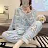 2025 Women's Thick Coral Fleece Flannel Pajamas - Autumn/Winter Cinnamoroll Cartoon Set