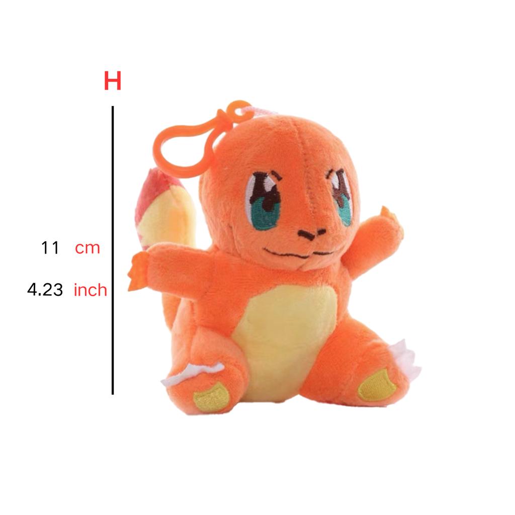 Pokemon Plush Keychain Pendant Poké Ball Gengar Charmander Psyduck Mew Jigglypuff Cartoon Kawaii sale Figure Toy Decor