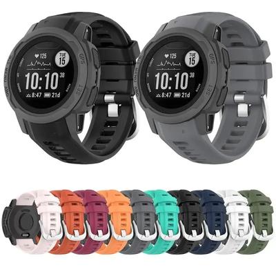 Strap For Garmin Instinct 2s Smart Watch Soft Silicone Replacement Wristband Bracelet For Garmin Instinct 2s Band