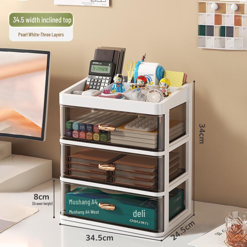 Plastic Drawer Desktop Organizer for Stationery and Cosmetics