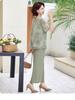 Summer 2025 Chiffon T-shirt & Blouse Set for Middle-Aged & Elderly Women - Fashionable Short-Sleeve Two-Piece