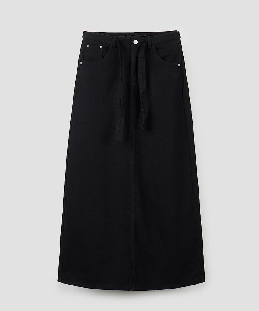 Apoem Canvas Belted Long Skirt (2C)