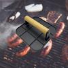 Meat Press Heat-resistant Ergonomic Wooden Handle Food-grade Cast Iron Round Burger Press Kitchen Tool Meat Press Plate