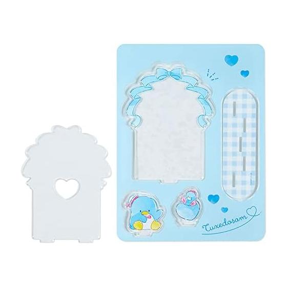 Sanrio Tuxedo Sam Cheki Stand (Enjoy Idol) 950343 Acrylic Resin Cheki/Trading Card Stand