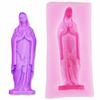 Virgin Mary Shaped 3D Fondant Cake Silicone Mold for Soap Polymer Clay Molds Chocolate Pastry Candy Making Decoration Tools