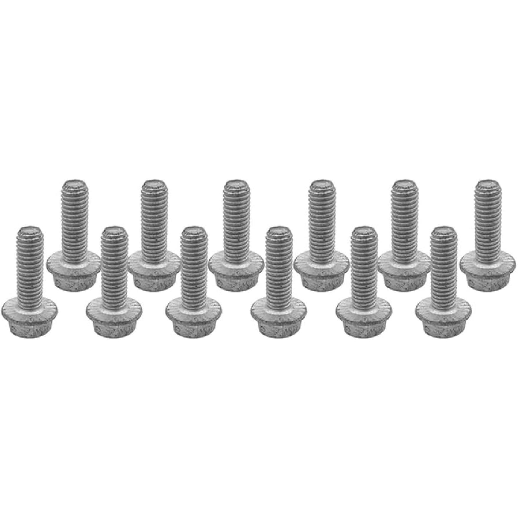 12Pcs Exhaust Manifold Bolts, Manifold Header Bolts for Chevy GM LS1 LS2 LS6 LS7 LSX 4.8L 5.3L 6.0L 6.2L Engine 551696 03413B 11518860