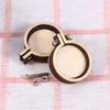 20Pcs Mini Round Wood Cross Stitch Hoop Embroidery Frame Fixing Tool for Embroidery Crafts Jewelry Making Wall Art DIY Projects