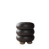 Sgabello da Toeletta Lussuoso Stile Cremoso - Sgabello Rotondo in Lana per la Camera da Letto delle Ragazze, Pouf Decorativo Minimalista, Comodo Poggiapiedi