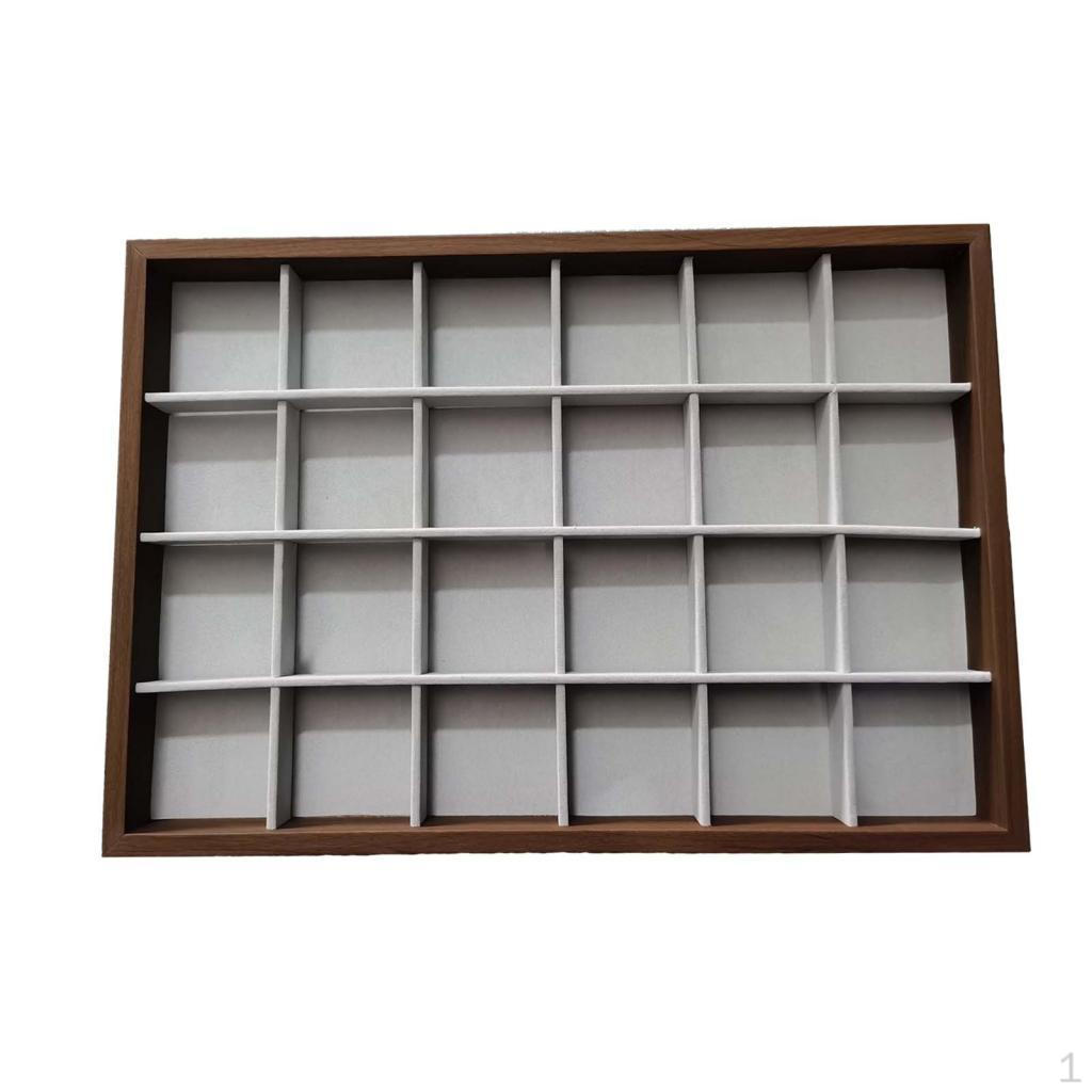 

Ears Show Case Jewelry Display Organizer Storage 24 Compartments