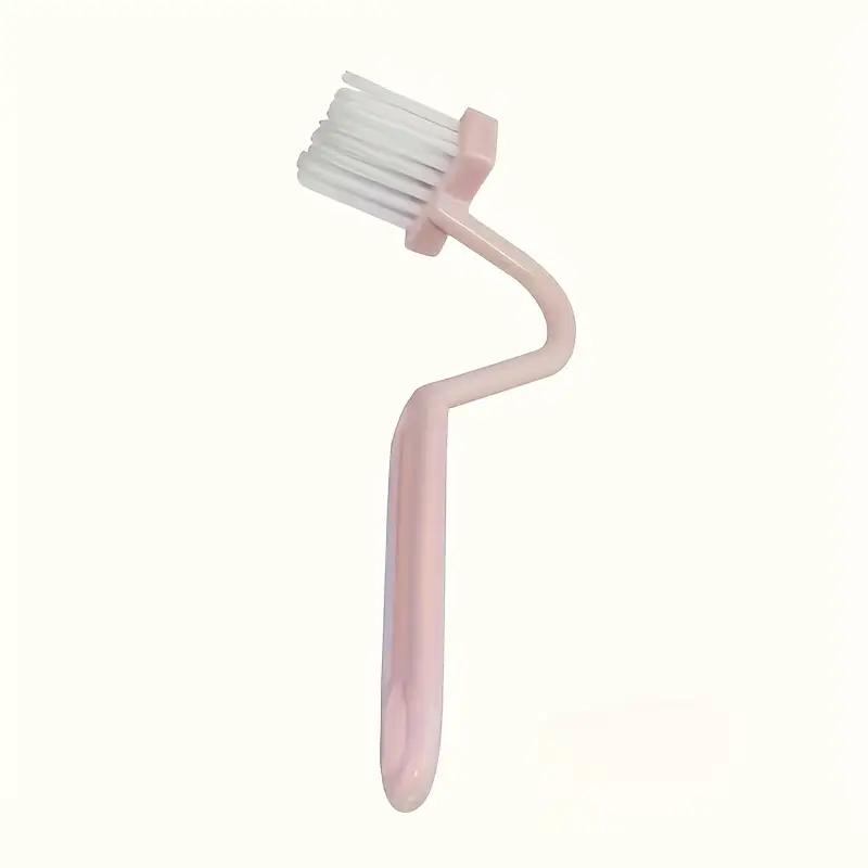 

Набор из 1 V-образного ершика для унитаза, настенное крепление, без мертвых зон, ручной, без батареек, идеально подходит для уборки ванной комнаты и туалета розовый