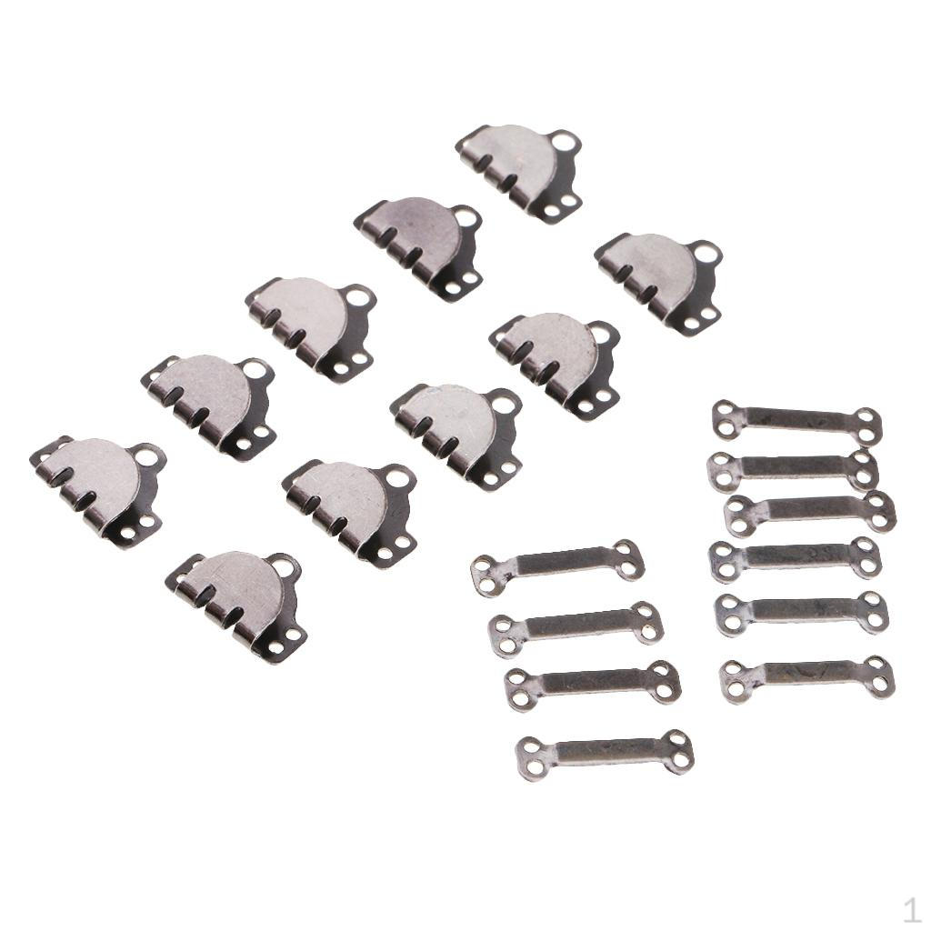 10 Pairs Metal Hooks and Eyes Sewing on Trousers Skirt Pants Dress Bra Fasteners