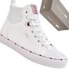 Cross Jeans KK1R4056C - męskie białe ocieplane wysokie trampki