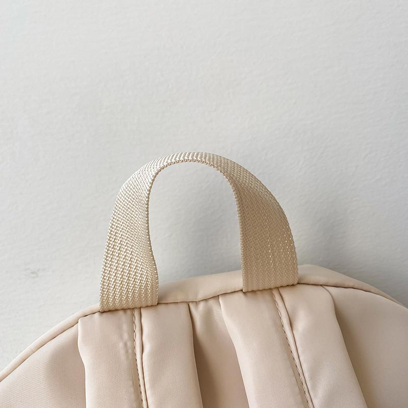 Japanese Anime Style Cute Color Block Bow Pleated Soft Girl Student Backpack