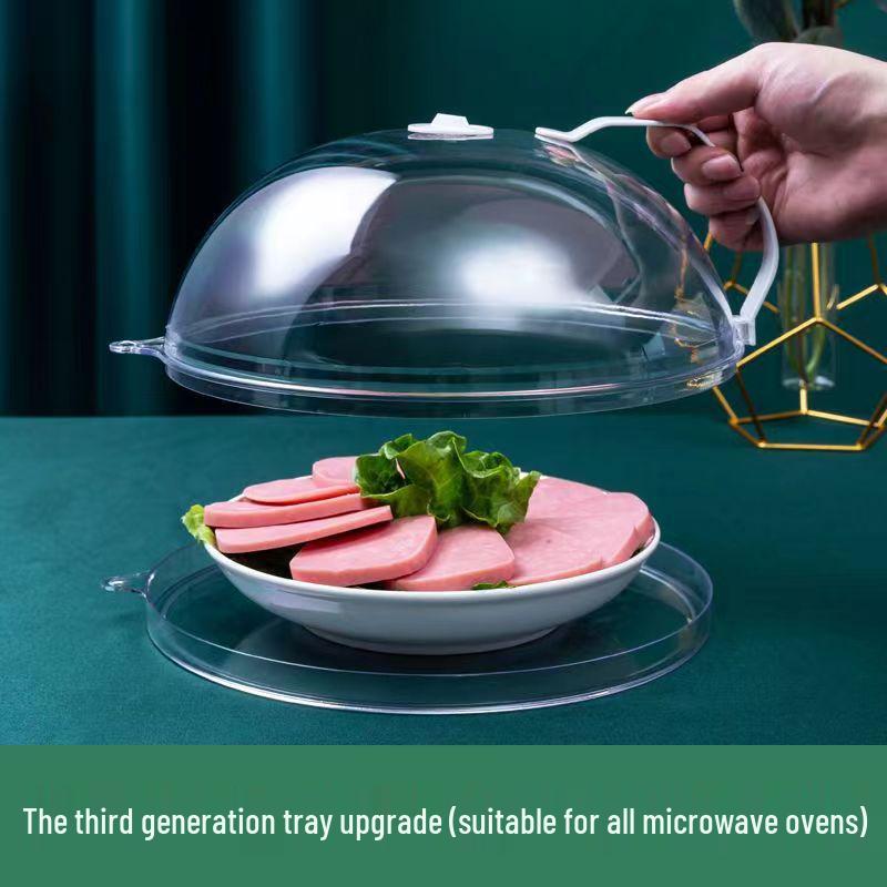 High-Temperature Resistant Microwave Lid: Anti-Splash, Anti-Oil, Fresh-Keeping, Universal Fit for Hot Dishes and Rice