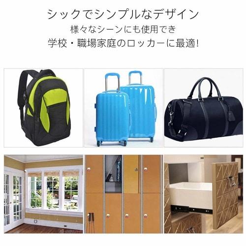 Set of 2 TSA Locks, 4-Digit Combination Padlocks + Wire, 4-Digit TSA Lock Padlock and Wire Parts Set, Compatible with Wire Locks, Travel Accessories,