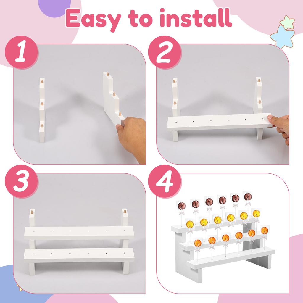 Hole Cake Pop Stand Candy Display DIY Lollipop Support Party Display Holder Kitchen Accessories Wedding Party Dessert Placement