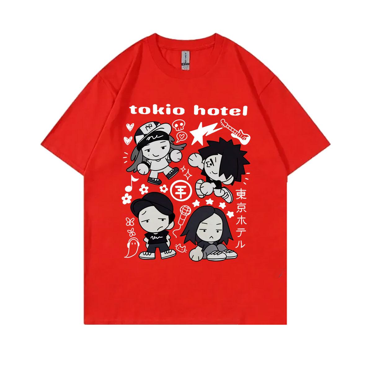 

GerUnisex Rock Band Tokio Funny Graphic T Shirt Unisex Women Hip Hop Punk Gothic Tshirt Unisexs Vintage Oversized Short Sleeve Tshirts S