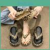 Leopard Flipflops Summer Beach Nonslip Slippers Outdoor Soft Sole Womens Flipflop