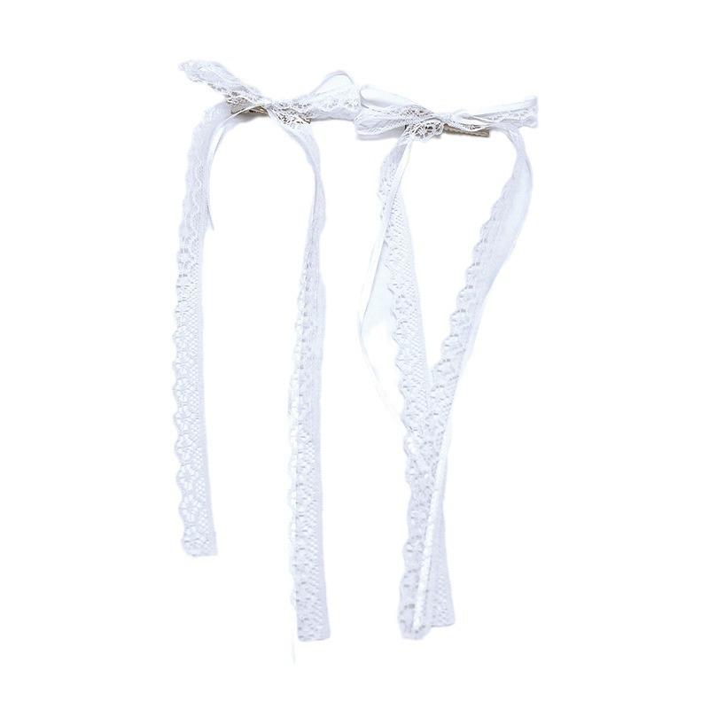 Sweet Fairy Lace Bow Duckbill Hairpin for Girls