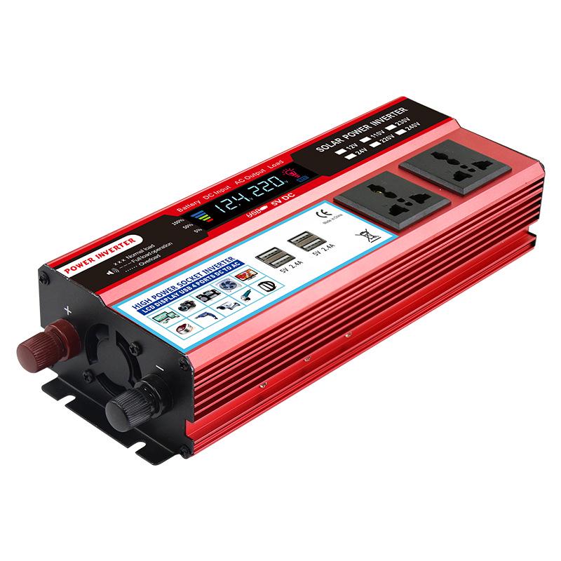 2000W Multi-socket Car Power Inverter with 4 USB Ports for Fast Charging