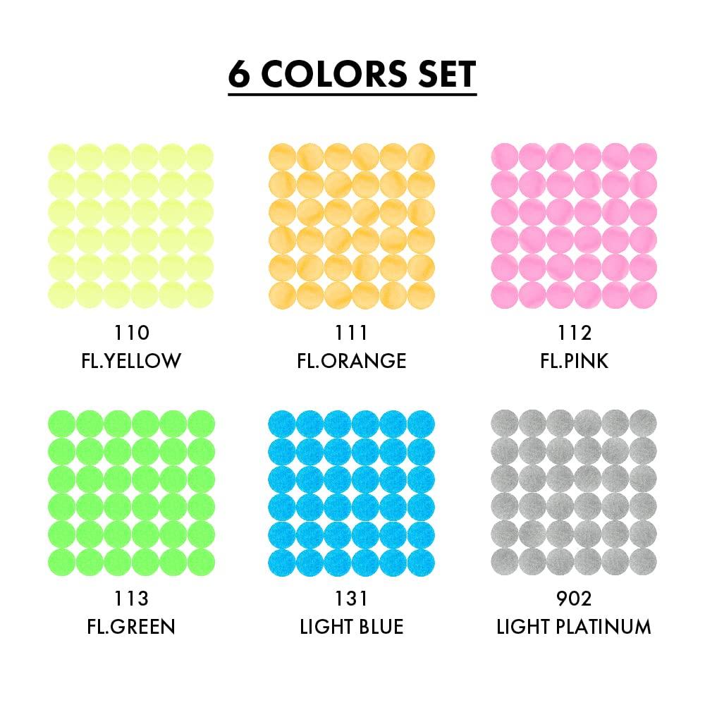 Kuretake Water-based Pen ZIG Clean Color Dot Single Highlight Color Set TCSD-6100/6VC