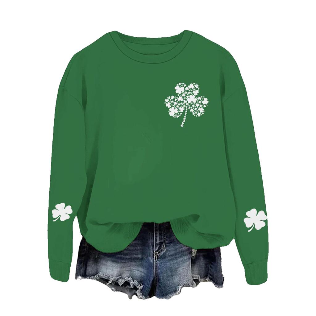 Ladies' Casual Women's Printed Round Neck Pullover Hoodie