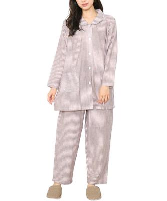 ON NISHIKI Long Sleeve Cotton Double Made with Premium Combed Top and Bottom and Perfect for Spring and Autumn Loungewear Size Women's Pajamas, 100%
