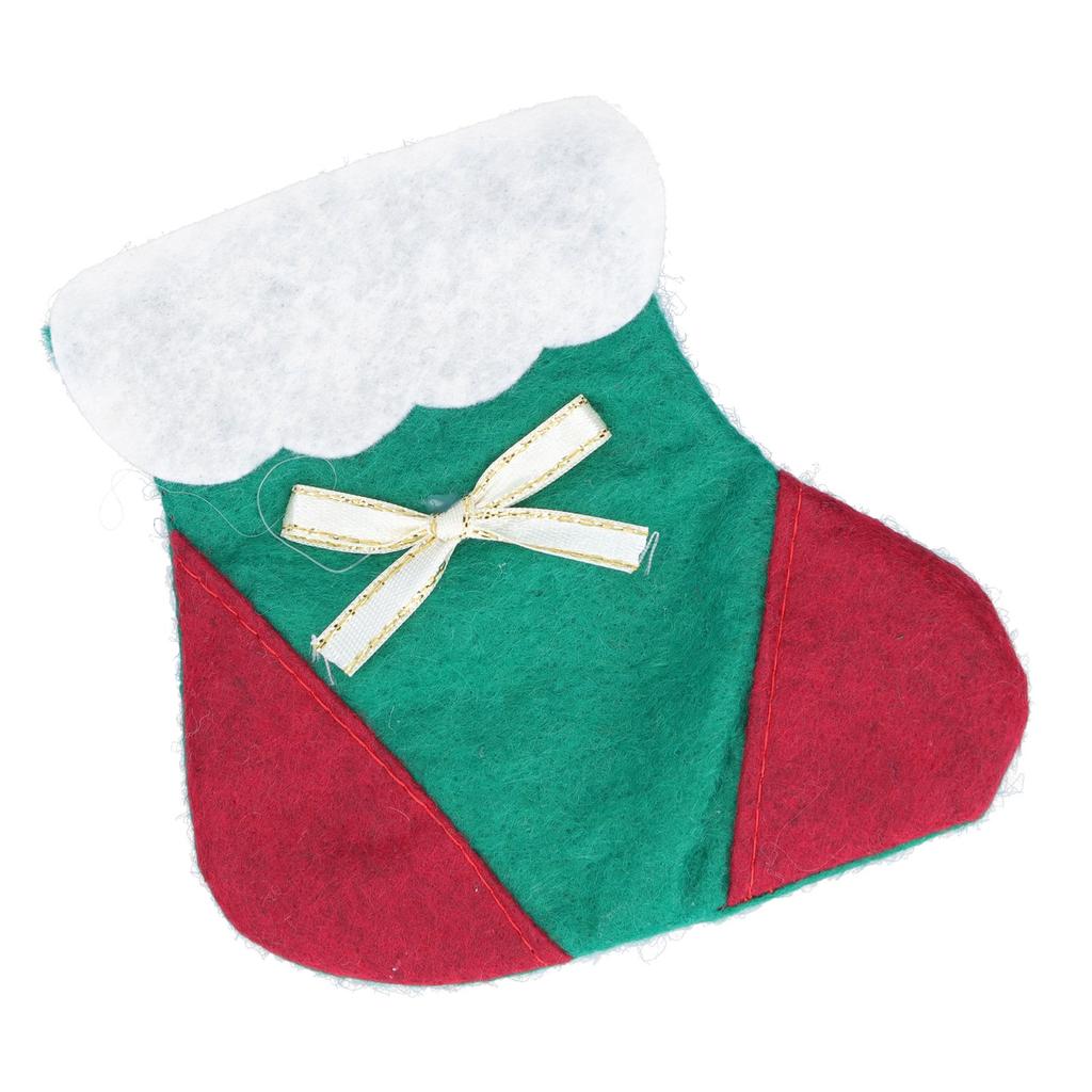 Christmas Table Socks Decoration Cute Beautiful Christmas Silverware Holder for Christmas Party Dinner Table