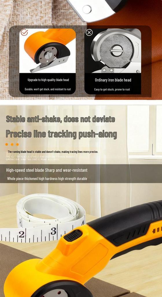 Rechargeable Lithium Battery Fabric & Carpet Electric Scissors: Small Shears for Household, Leather, Curtain, and Window Fabric Cutting