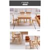 Miniature Model Mini Oak Dining Table Chairs Table Table Food Play Dollhouse Accessories Diy