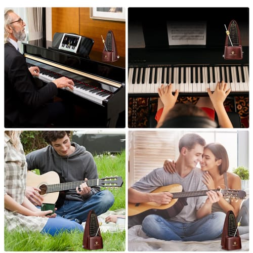 TERENCE Pendulum-Type Metronome, High-Precision, for Beginners and Experienced Musicians, Mechanical Metronome with Metal Core and Metal Axis, Compact