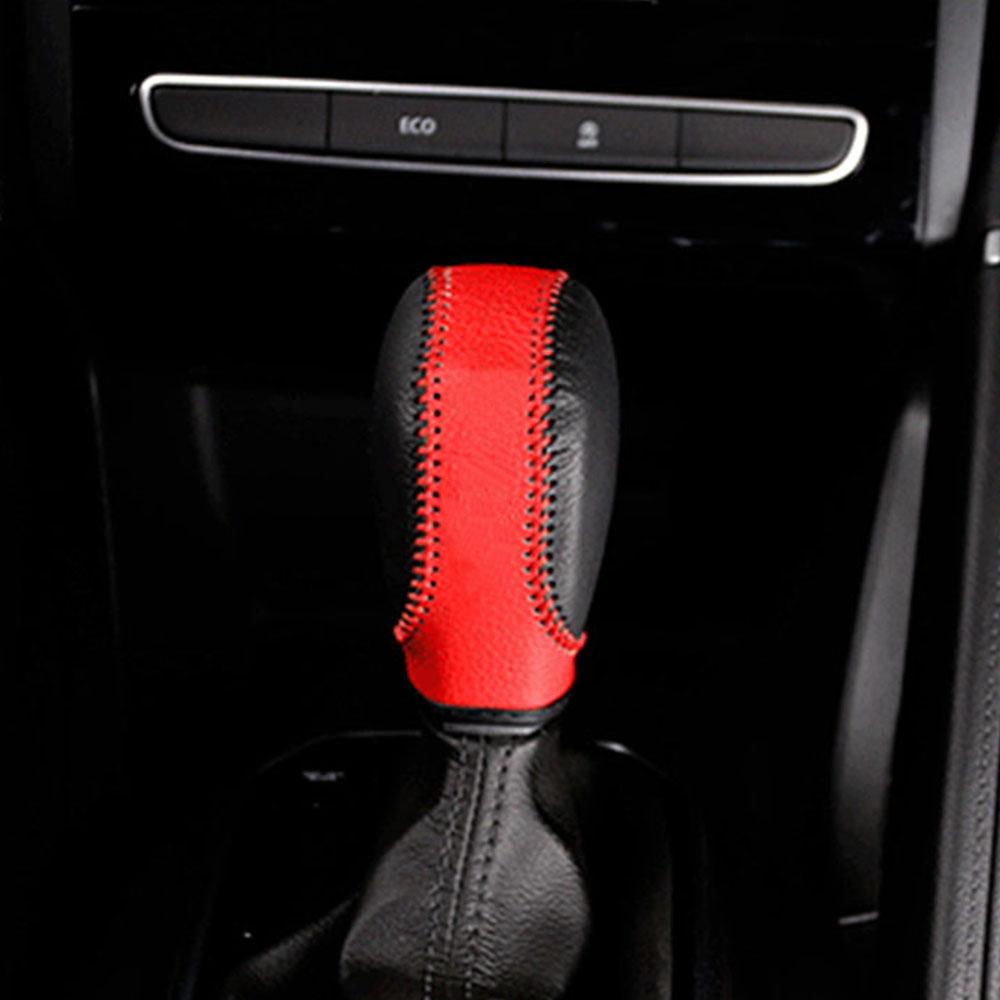 Leather Car AT Gear Shift Knob Cover for Renault Koleos Talisman Megane Captur Clio Scenic Kadjar Fluence for Samsung QM5 QM6